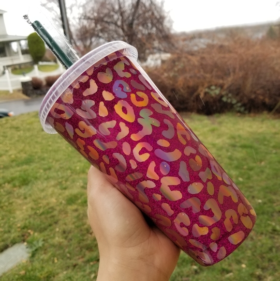 🆕️Starbucks, Custom, Leopard Holo, Cold Cup 🐆 - Picture 10 of 17